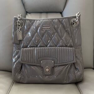 Coach Y2K Poppy Liquid Gloss Slim Tote